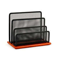 Levéltartó, fémhálós, VICTORIA, "Wood", fekete UTOLSÓ DARAB