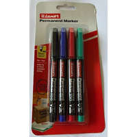 Luxor Alkoholos marker készlet Luxor 100B 1-2 mm 4 különböző szín/bliszter