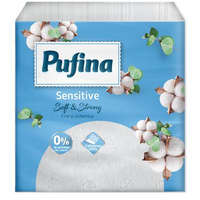 PUFINA PUFINA Szalvéta, 1/4 hajtogatott, 1 rétegű, 24x24 cm, 90 db, PUFINA "Sensitive"