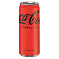COCA COLA COCA COLA Üdítőital, szénsavas, 0,33 l, dobozos, COCA COLA "Coca Cola Zero"