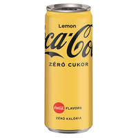 COCA COLA COCA COLA Üdítőital, szénsavas, 0,33 l, dobozos, COCA COLA "Coca Cola Zero Lemon"