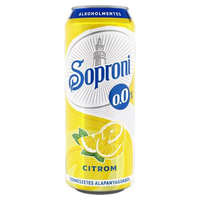 SOPRONI SOPRONI Alkoholmentes sör, 0,5 l, dobozos, SOPRONI "0.0%", citrom