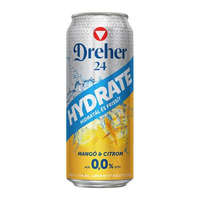 DREHER DREHER Alkoholmentes sör, 0,5 l, dobozos, DREHER "24 Hydrate", mangó-citrom