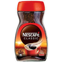 NESCAFE NESCAFE Instant kávé, 100 g, üveges, NESCAFÉ "Classic"
