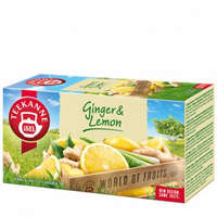 TEEKANNE TEEKANNE Gyümölcstea, 20x1,75 g, TEEKANNE "World of Fruits", gyömbér-citrom