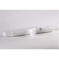 . . Műanyag pohár, 1 dl, 100 db, "Party", fehér