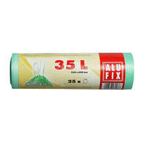 ALUFIX ALUFIX Szemeteszsák, zárószalagos, 35 l, 25 db, 53x60 cm, 15 µ, ALUFIX, zöld
