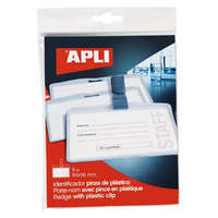 APLI APLI Névkitűző, csíptetővel, 90x56 mm, APLI