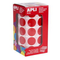 APLI APLI Etikett, 20mm kör, kézzel írható, tekercsben, színes, APLI, piros 1700 etikett/csomag