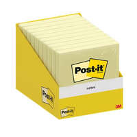 3M POSTIT 3M POSTIT Öntapadó jegyzettömb, 76x76 mm, 100 lap, 3M POSTIT, kanári sárga
