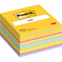 3M POSTIT 3M POSTIT Öntapadó jegyzettömb, 76x76 mm, 450 lap, 3M POSTIT, vegyes színek
