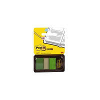 3M POSTIT 3M POSTIT Jelölőcímke, műanyag, 50 lap, 25x43 mm, 3M POSTIT, zöld