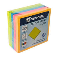 VICTORIA OFFICE VICTORIA OFFICE Öntapadó jegyzettömb, 50x50 mm, 250 lap, VICTORIA OFFICE, neon