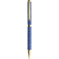 FILOFAX FILOFAX Golyóstoll, 1,0 mm, arany színű klip, kék tolltest, FILOFAX "Indigo", fekete