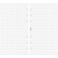 FILOFAX FILOFAX Kalendárium betét, jegyzetlap, A5, kockás, FILOFAX, fehér