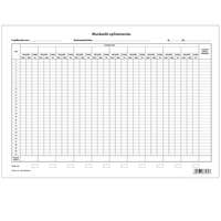 Munkaidő nyilvántartás 420x295 mm