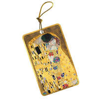  Ajándékkísérő kártya Fridolin Gustav Klimt &#039;A csók&#039; arany szegéllyel 10 db/csomag