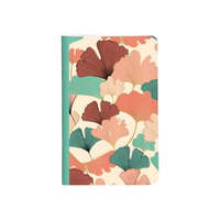 Jegyzetfüzet Clairefontaine Gaia bézs 7,5x12 cm, 24 lapos, vonalas, vegyes minta