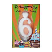 Gyertya szám nagy dobozos 6