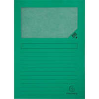  Pólyás iratgyűjtő Exacompta A/4 120g zöld ablakos