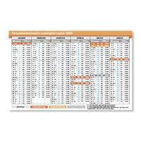 TB számfejtési naptár asztali fekvő 29,5x19 cm 2026