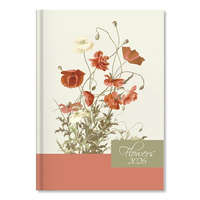 Határidőnapló Period Flowers B/6 heti Beige papír 2026
