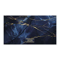 Naptár Tűzött mini zseb fekvő Blue 2026