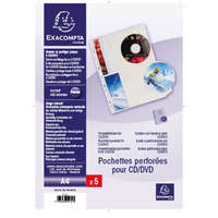 CD tasak Exacompta lefűzhető 2 zsebes 5 db/csomag