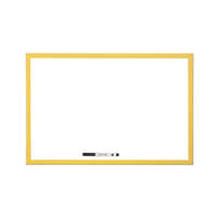  Fehértábla Bi-Office fakeretes 40x60 cm törölhető sárga