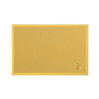 Parafatábla Bi-Office fakeretes 40x60 cm sárga