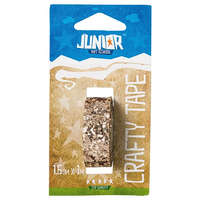 Kreatív Junior csillámos dekorszalag, arany, 15 mmx1 m