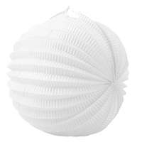 . . Lampion, kerek, 22 cm, fehér