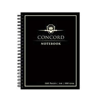 CONCORD CONCORD Spirálfüzet, A4, vonalas, 70 lap, CONCORD, fekete