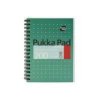 PUKKA PAD PUKKA PAD Spirálfüzet, A6, vonalas, 100 lap, PUKKA PAD, "Metallic Jotta"