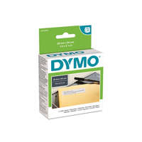 Dymo Etikett Dymo LW nyomtatóhoz 25x54mm 500 db etikett/doboz Original fehér