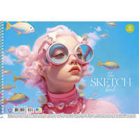 SHKOLYARYK SHKOLYARYK Vázlatfüzet, spirál, A4, 100 g, 30 lap, SHKOLYARYK "the Sketch book"
