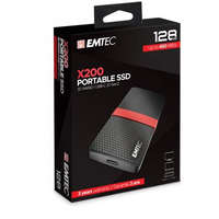 EMTEC EMTEC SSD (külső memória), 128GB, USB 3.2, 420/450 MB/s, EMTEC "X200"