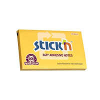STICK N STICK N Öntapadó jegyzettömb, 76x127 mm, 100 lap, STICK N, sárga