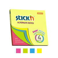 STICK N STICK N Öntapadó jegyzettömb, 76x76 mm, 100 lap, STICK N, neon színek
