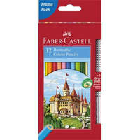 FABER-CASTELL FABER-CASTELL Színes ceruza készlet, hatszögletű, FABER-CASTELL "Classic", 12 különböző szín + 1 db grafitceruza
