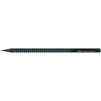 FABER-CASTELL FABER-CASTELL Grafitceruza, B, háromszögletű, FABER-CASTELL, "Sparkle Midnight", fekete/óceánkék