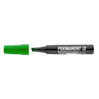 ICO ICO Alkoholos marker, 1-4 mm, vágott, ICO "Permanent 12", zöld