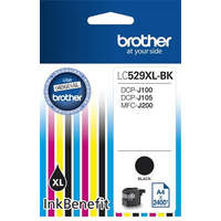 BROTHER BROTHER LC529XLB Tintapatron DCP-J100, J105 nyomtatóhoz, BROTHER, fekete, 2400 oldal