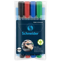 SCHNEIDER SCHNEIDER Alkoholos marker készlet, 1-3 mm, kúpos, SCHNEIDER "Maxx 130", 4 különböző szín
