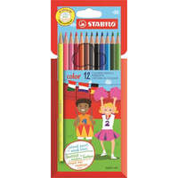STABILO STABILO Színes ceruza készlet, hatszögletű, STABILO "Color", 12 különböző szín