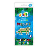 COOL BY VICTORIA COOL BY VICTORIA Színes ceruza készlet, háromszögletű, COOL BY VICTORIA "Wildlife", 12 különböző szín