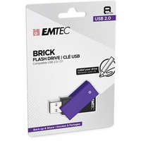 EMTEC EMTEC Pendrive, 8GB, USB 2.0, EMTEC "C350 Brick", lila