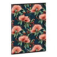 Füzet kockás ARS UNA A/4 40 lapos Extra kapcsos Flowery Green