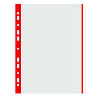 Lefűzhető genotherm DONAU A/4 40 mikron víztiszta piros szélű 100 darabos