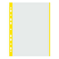 Lefűzhető genotherm DONAU A/4 40 mikron víztiszta sárga szélű 100 darabos